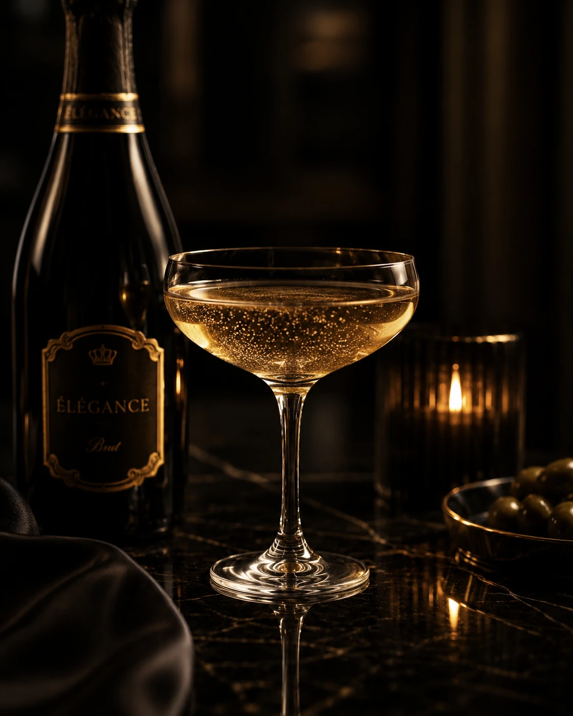 Champagne moment in an elegant setting